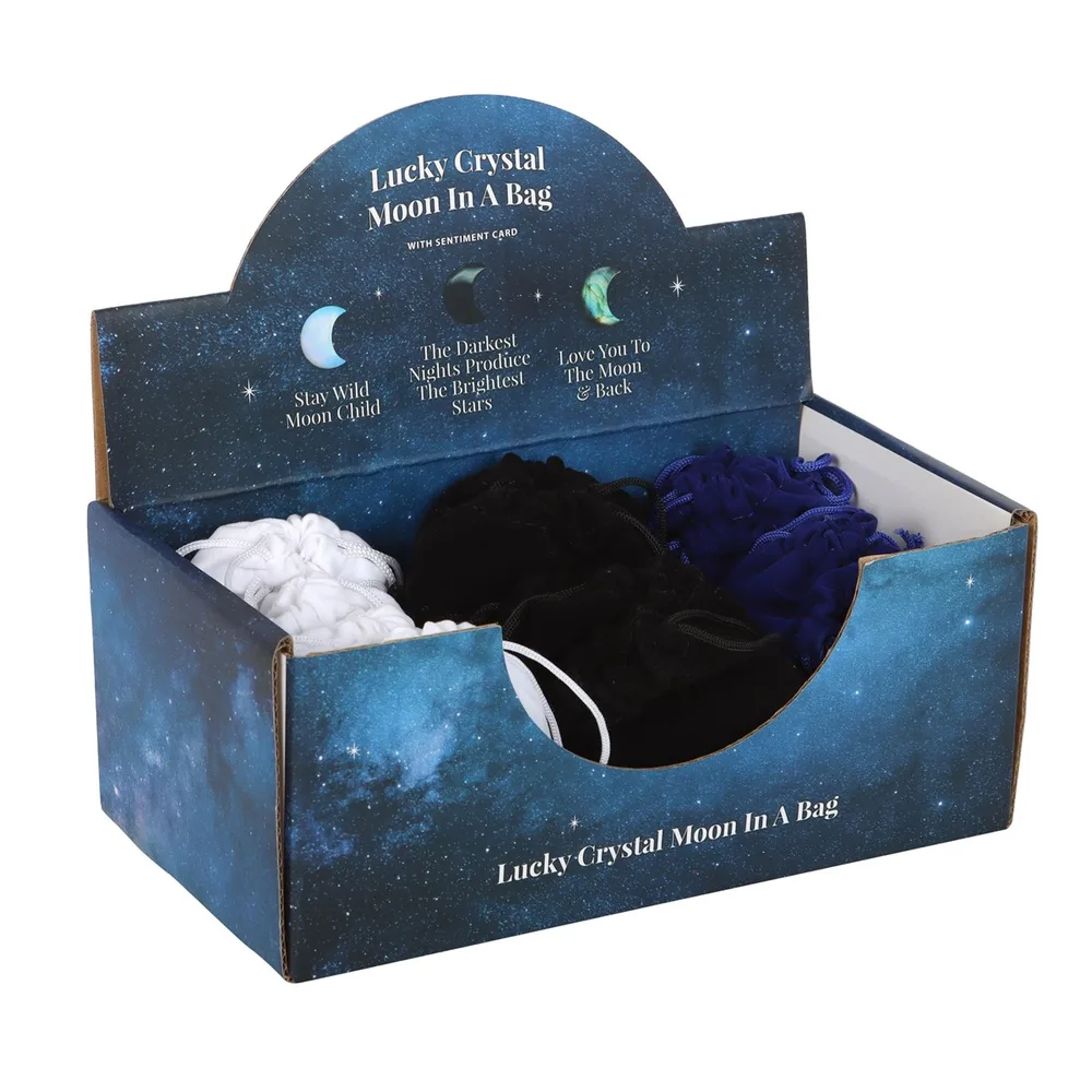 Set of 24 Lucky Crystal Moons in Display - Image 3