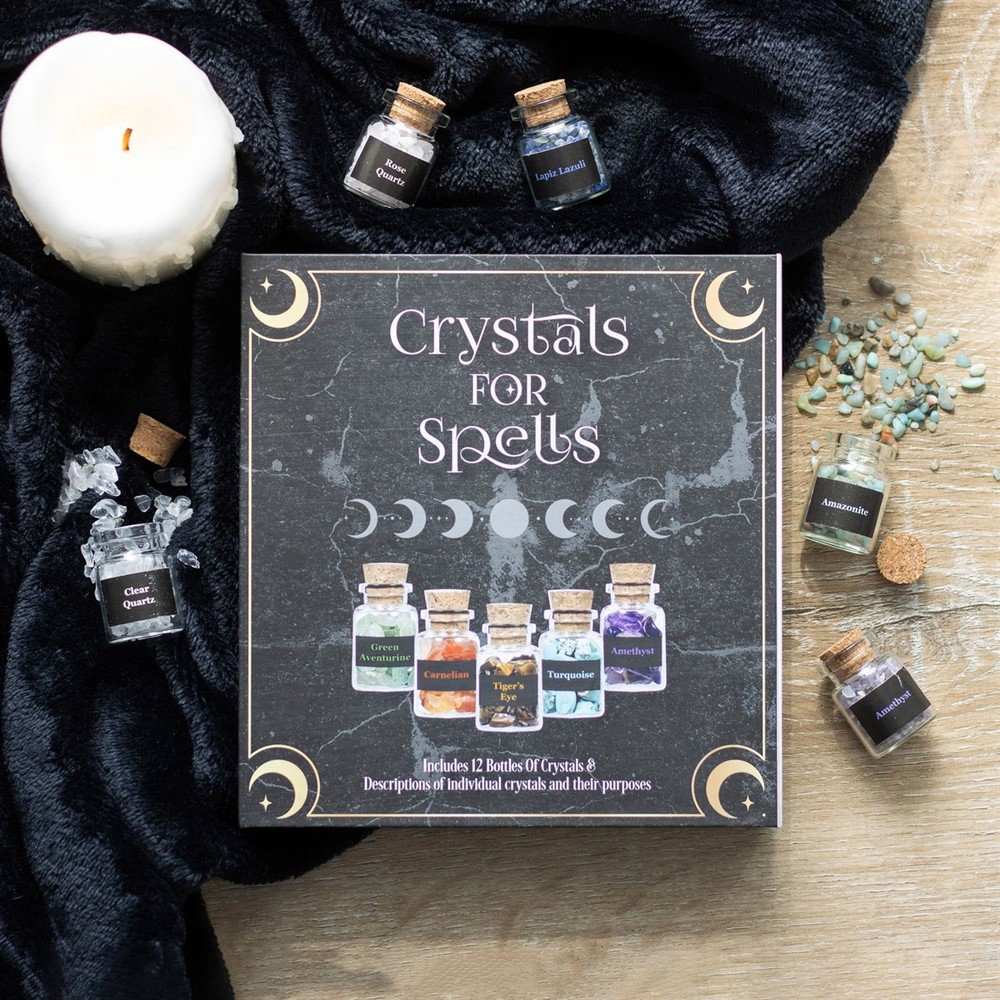 Crystals for Spells Crystal Chip Bottle Gift Set Crystals for Spells Crystal Chip Bottle Gift Set
