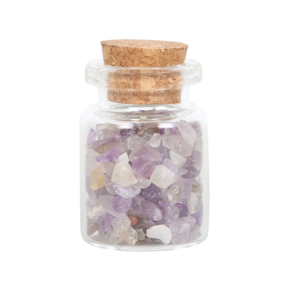 Jar of Calm Amethyst Crystal in a Matchbox, photo 4 of 6
