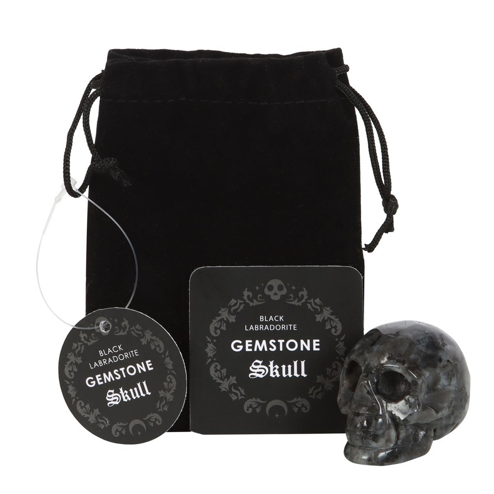 Black Labradorite Crystal Skull Black Labradorite Crystal Skull