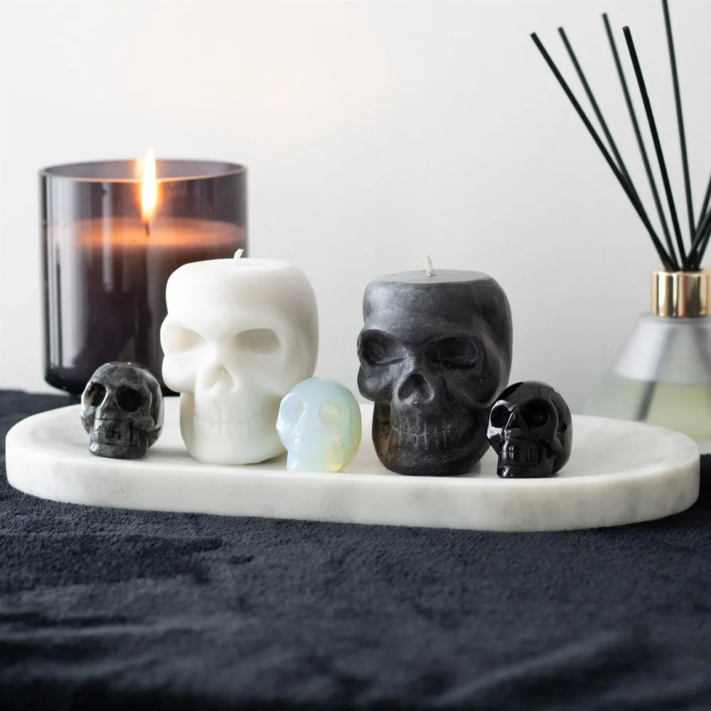 Black Labradorite Crystal Skull - Image 6