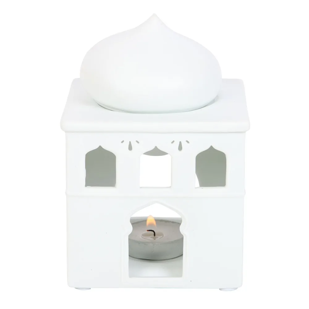 Off White Mosque Oil Burner and Incense Cone Holder - Image 4