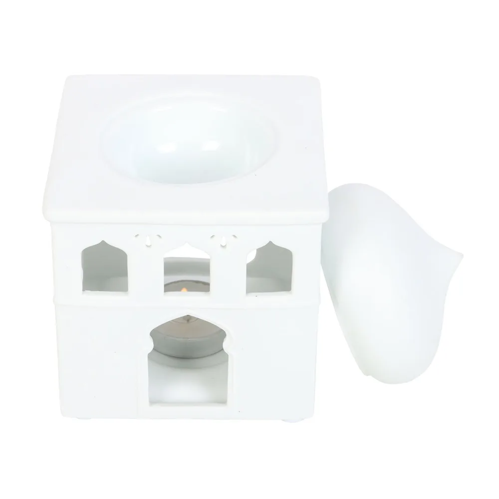 Off White Mosque Oil Burner and Incense Cone Holder - Image 5