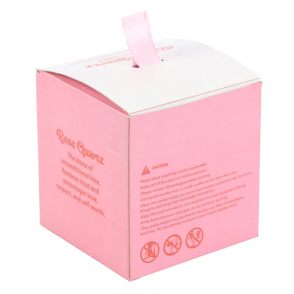 The Sun Rose Quartz Crystal Chip Candle - Image 6