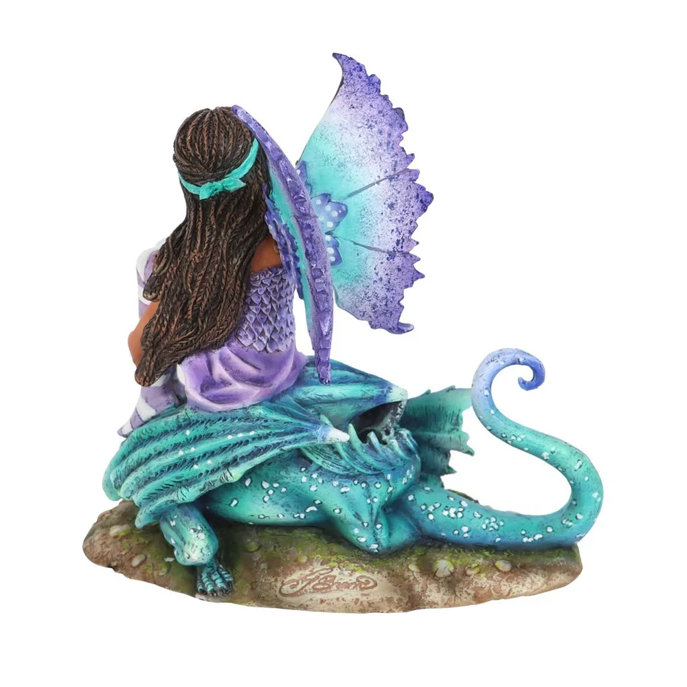 16cm Dragon Perch Fairy Figurine by Amy Brown - Image 3