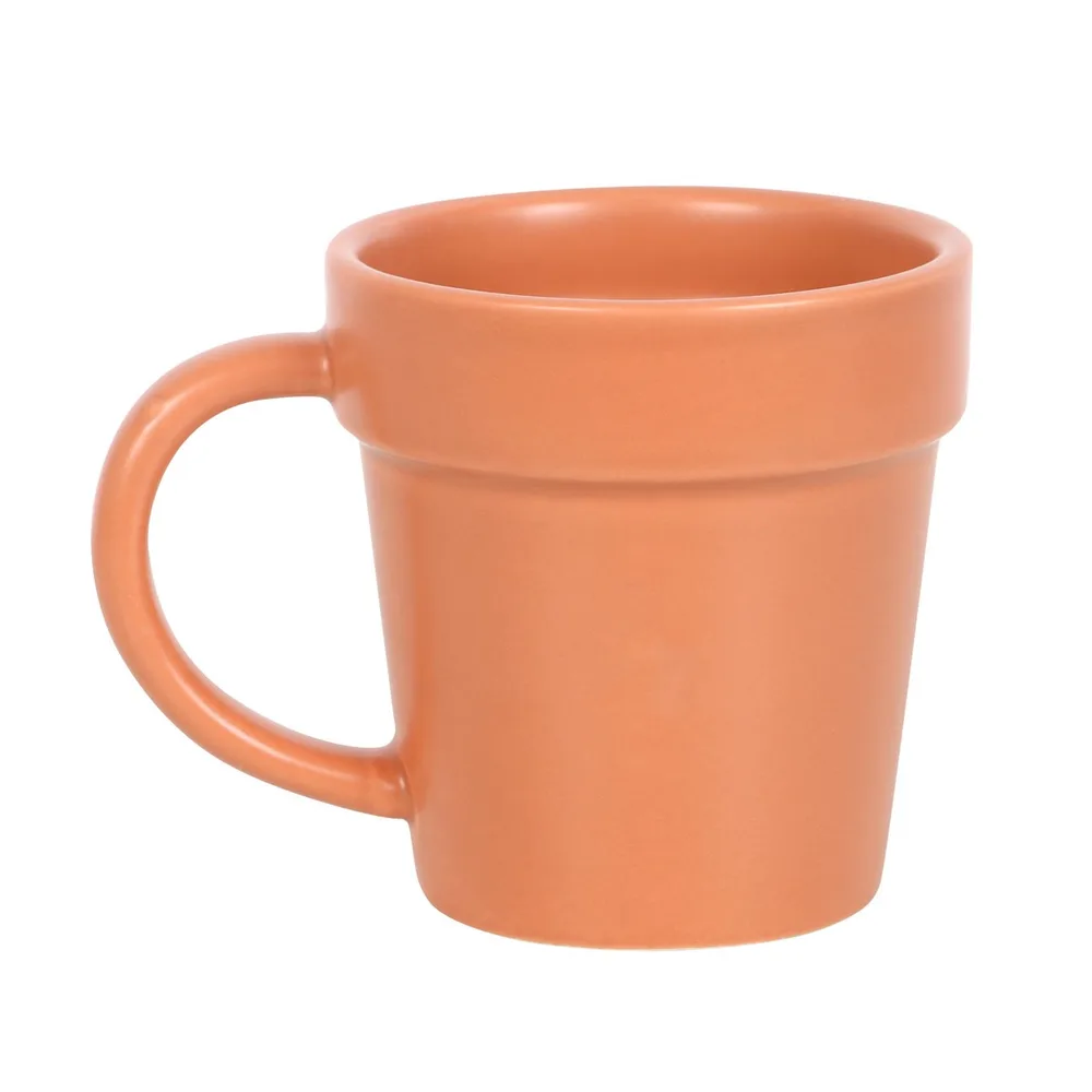 Plain Plant Pot Ceramic Mug and Shovel Spoon, photo 3 of 7