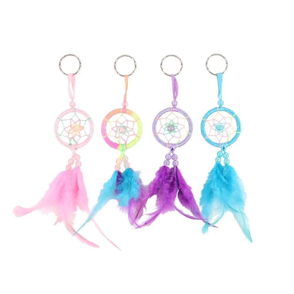 Set of 32 Mini Pastel Dreamcatchers on Display - Image 3