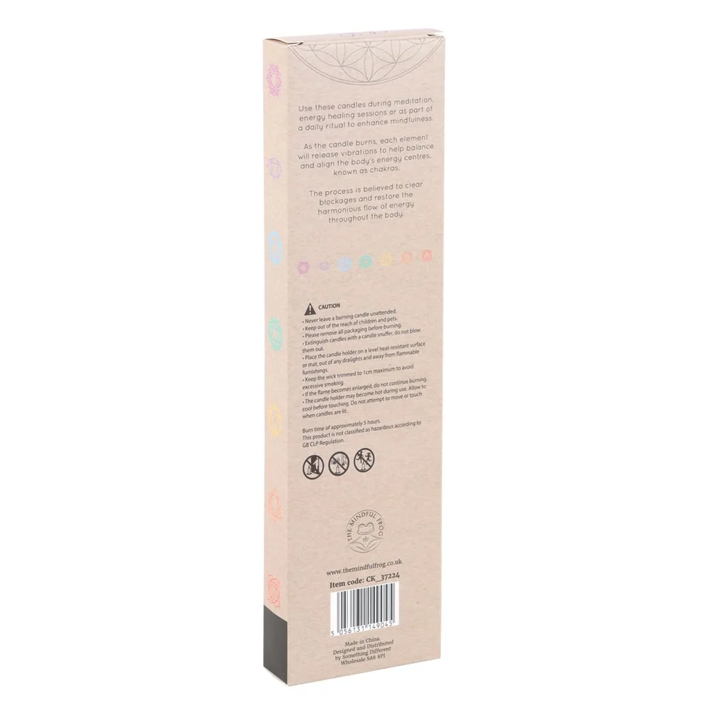 Set of 3 Chakra Balancing Taper Dinner Candles - Image 6