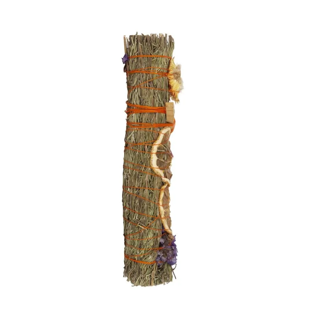 9in Ritual Wand Smudge Stick with Rosemary, Lavender, and Orange - Image 2