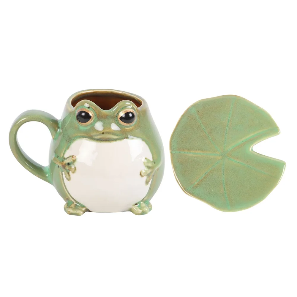 Frog Shaped Mug and Lily Pad Saucer - Image 5