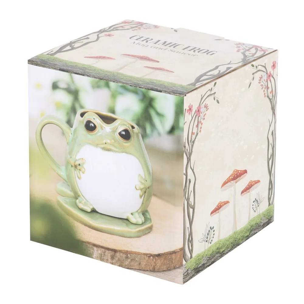 Frog Shaped Mug and Lily Pad Saucer - Image 6