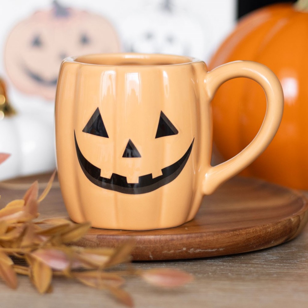 Jack-o’-Lantern Pumpkin Shaped Mug