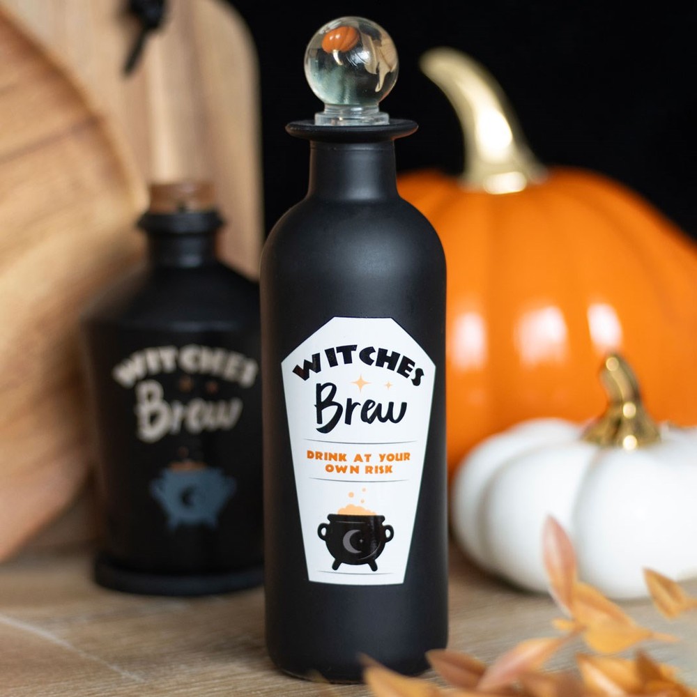Decorative Witches Brew Glass Potion Bottle Decorative Witches Brew Glass Potion Bottle