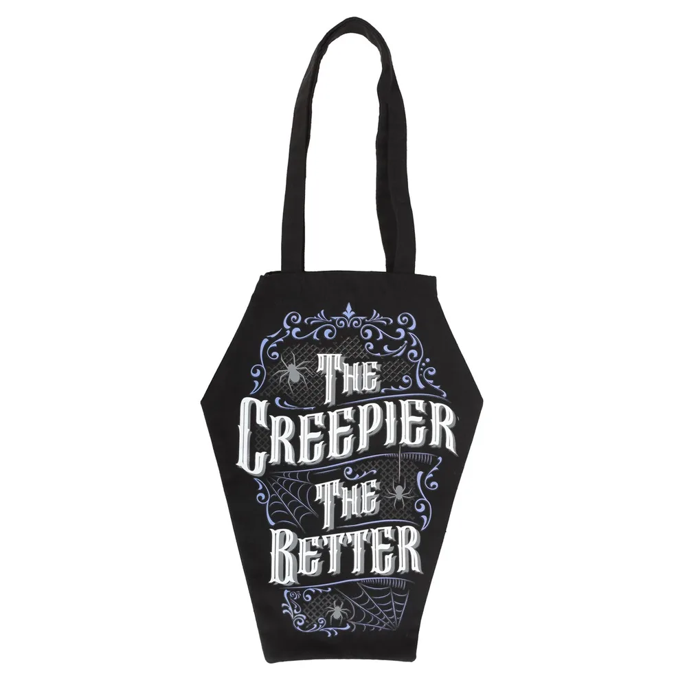 The Creepier the Better Coffin Shaped Tote Bag The Creepier the Better Coffin Shaped Tote Bag