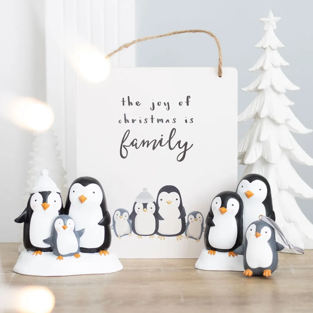 Snuggle Season Resin Penguin Ornament, photo 6 of 6