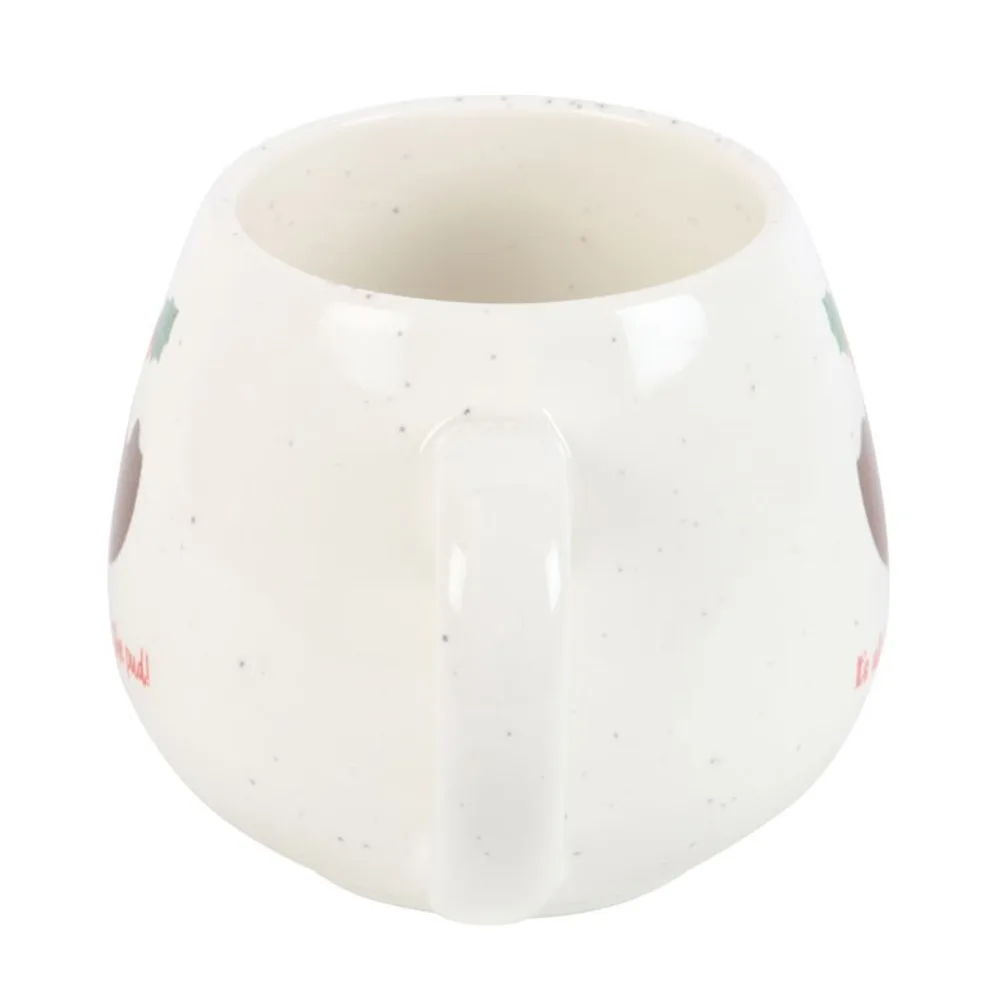 All Good in the Pud Rounded Christmas Mug, photo 2 of 4