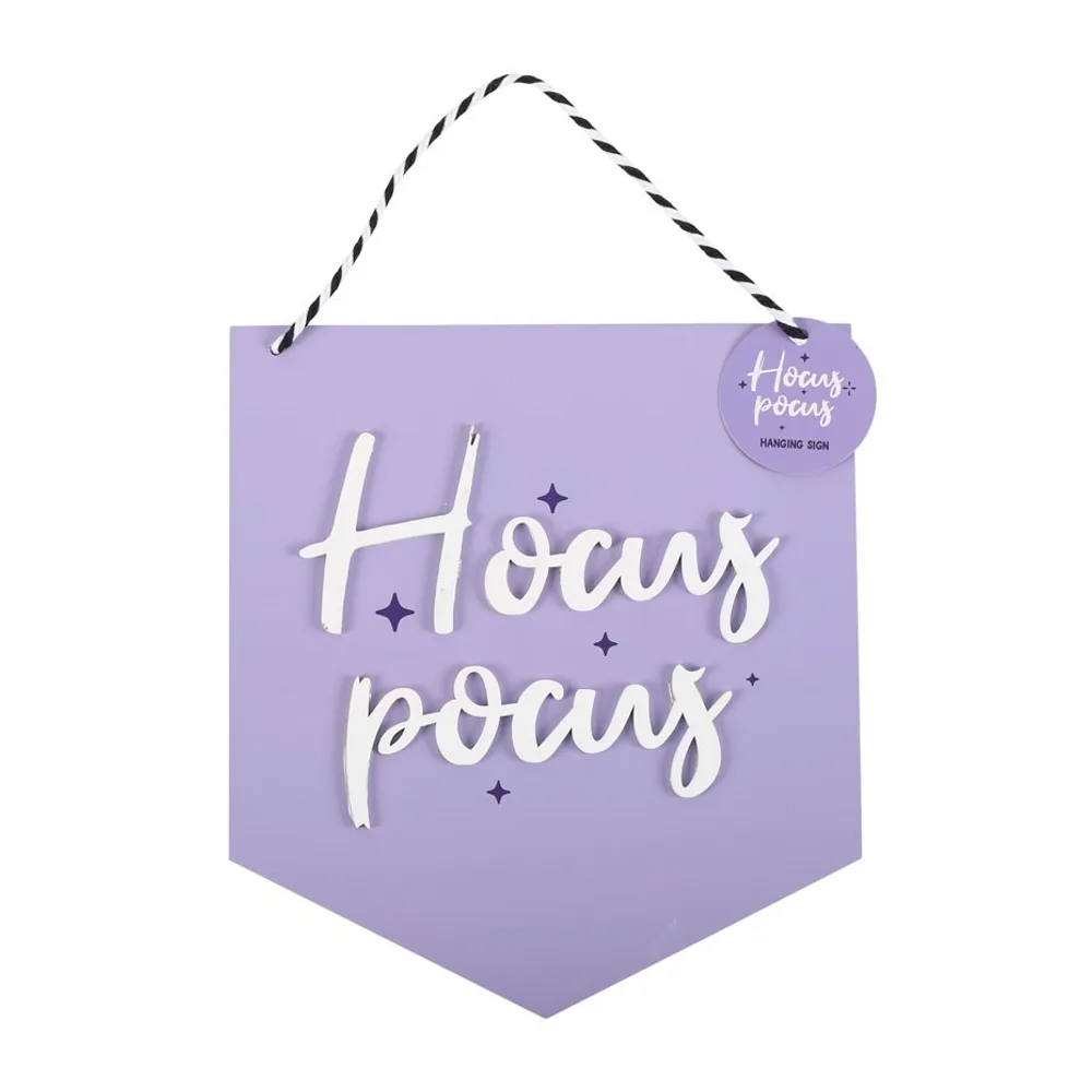 Purple Hocus Pocus Hanging Sign Purple Hocus Pocus Hanging Sign