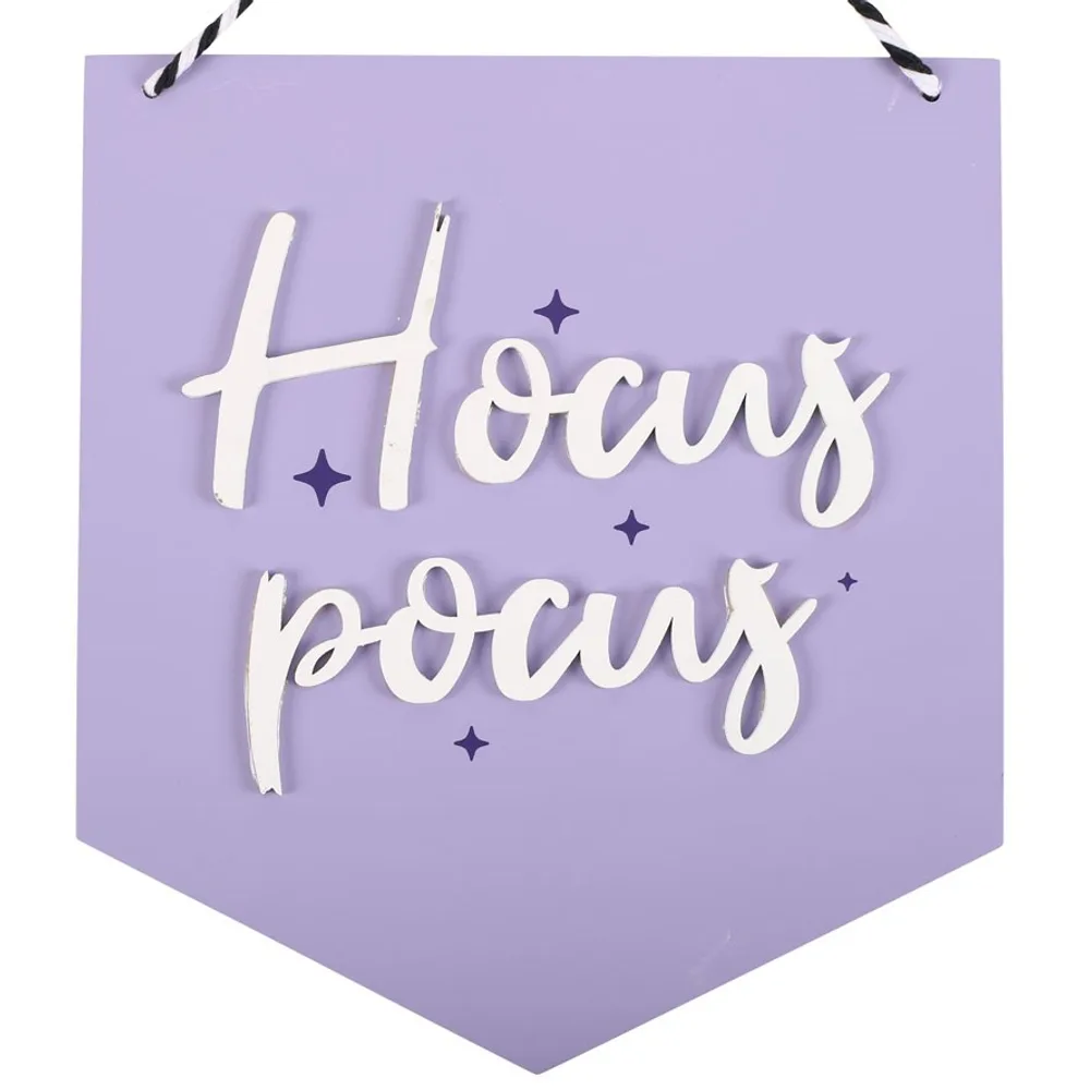 Purple Hocus Pocus Hanging Sign, photo 2 of 5