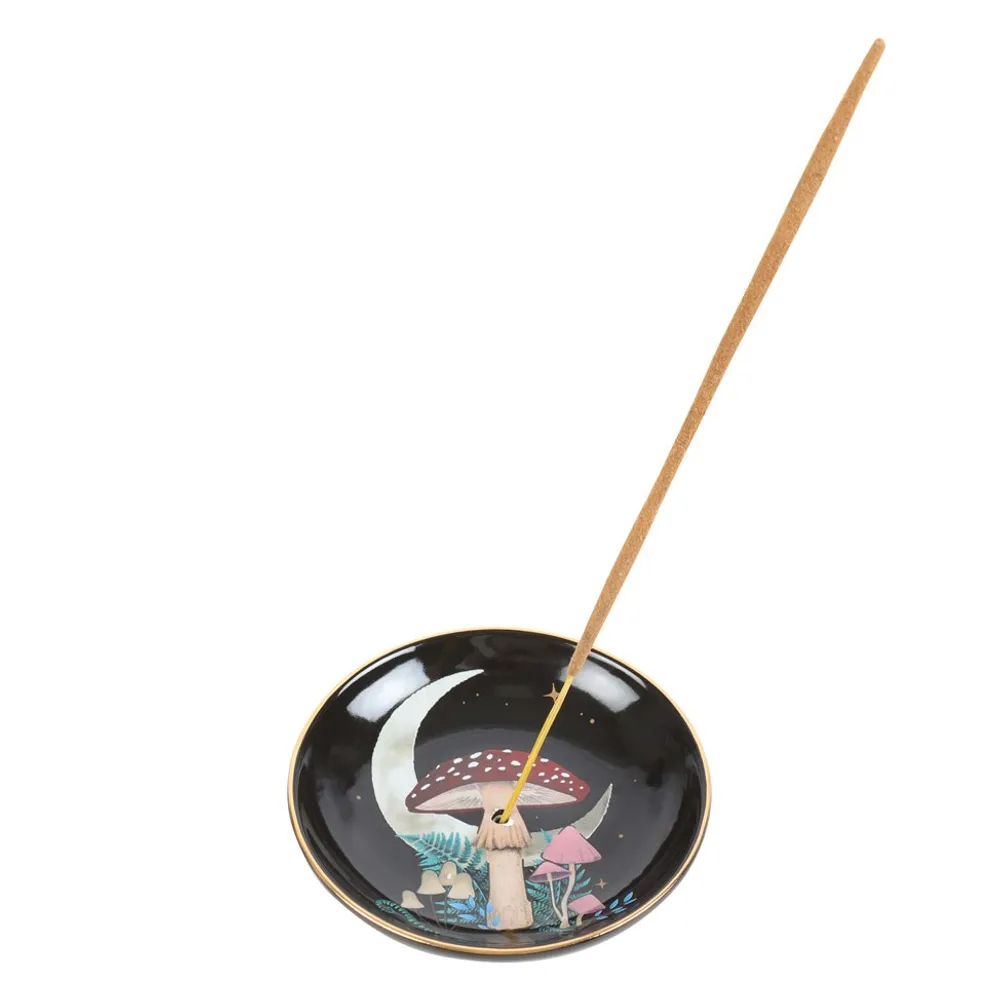 Forest Mushroom Ceramic Incense Plate - Image 2