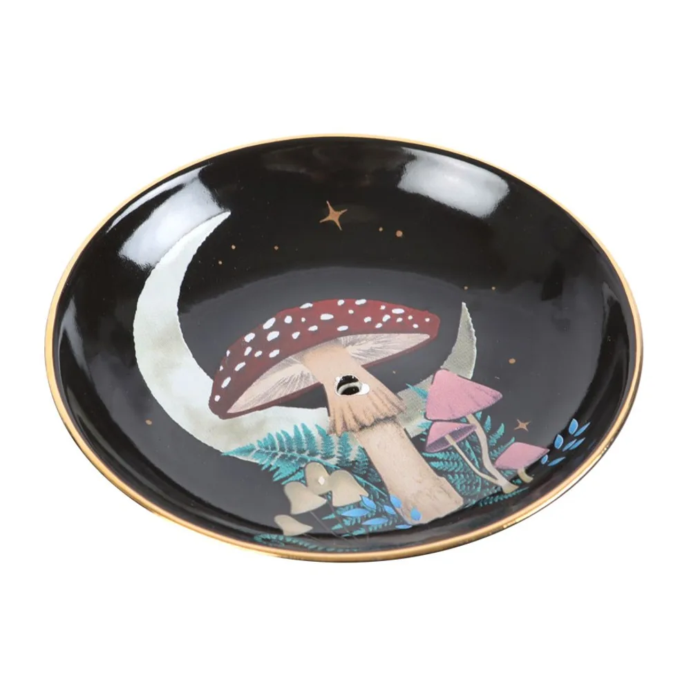 Forest Mushroom Ceramic Incense Plate - Image 4