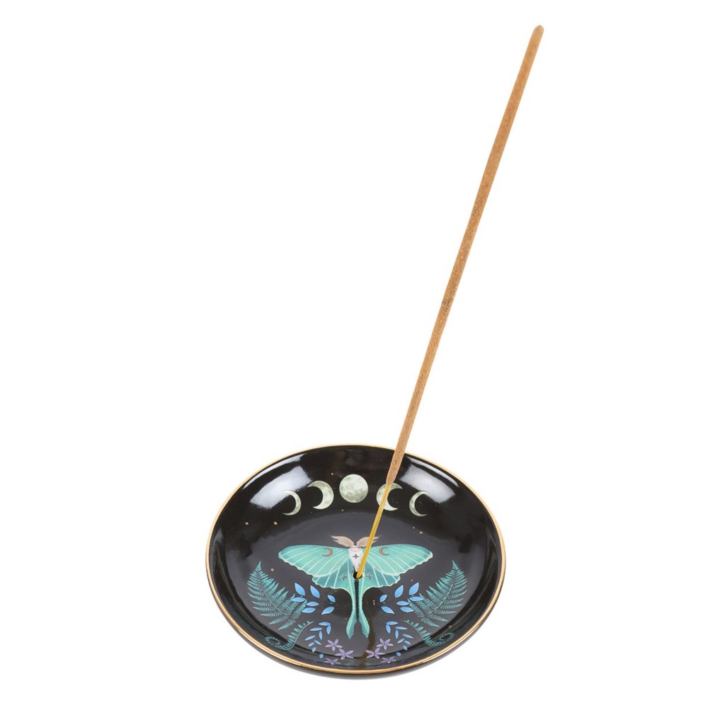 Luna Moth Ceramic Incense Plate Luna Moth Ceramic Incense Plate