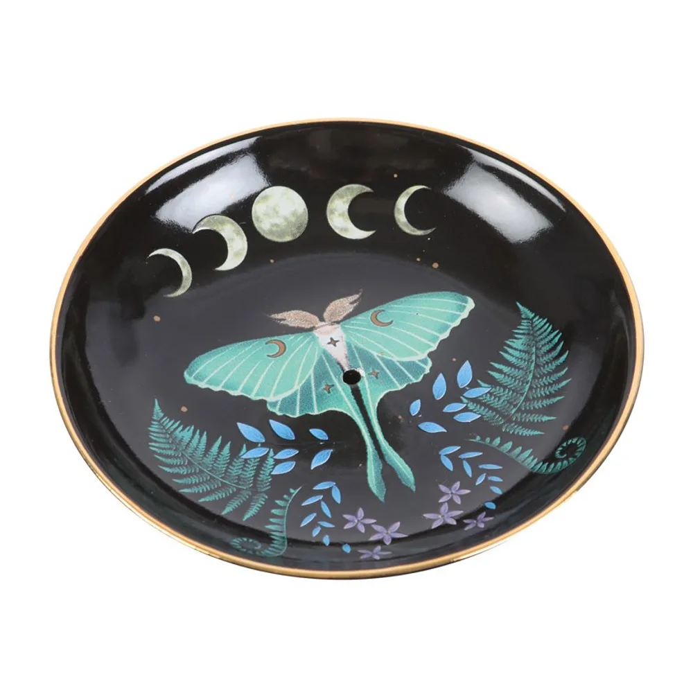 Luna Moth Ceramic Incense Plate - Image 4