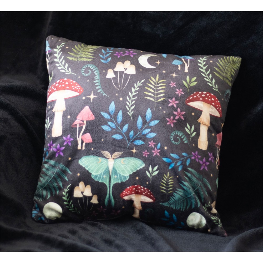 35cm Square Dark Forest Print Cushion 35cm Square Dark Forest Print Cushion