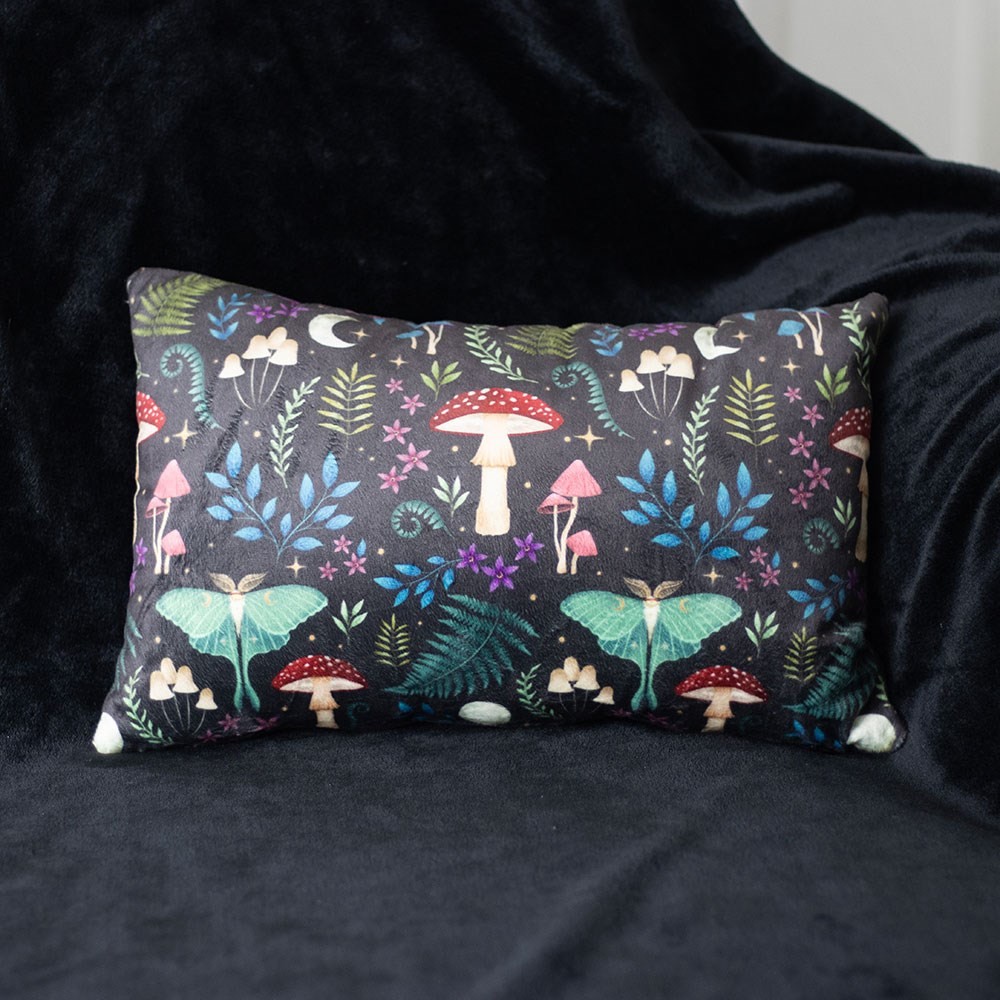 40cm Rectangular Dark Forest Print Cushion 40cm Rectangular Dark Forest Print Cushion