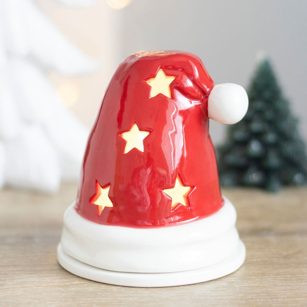 Santa Hat Incense Cone Burner and Tealight Holder Santa Hat Incense Cone Burner and Tealight Holder