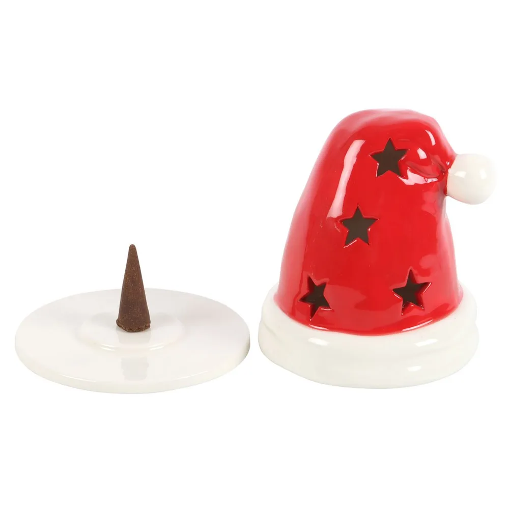 Santa Hat Incense Cone Burner and Tealight Holder, photo 3 of 7
