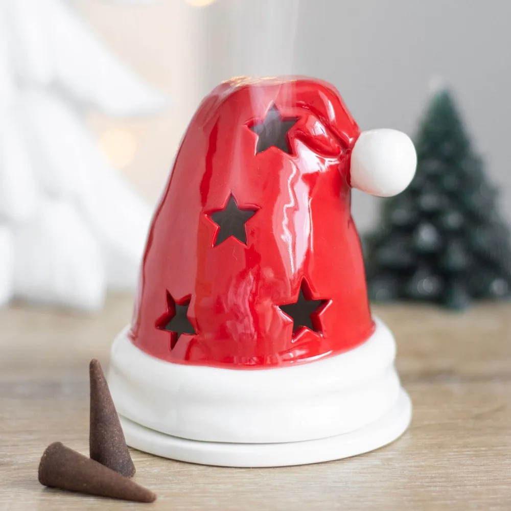 Santa Hat Incense Cone Burner and Tealight Holder, photo 6 of 7