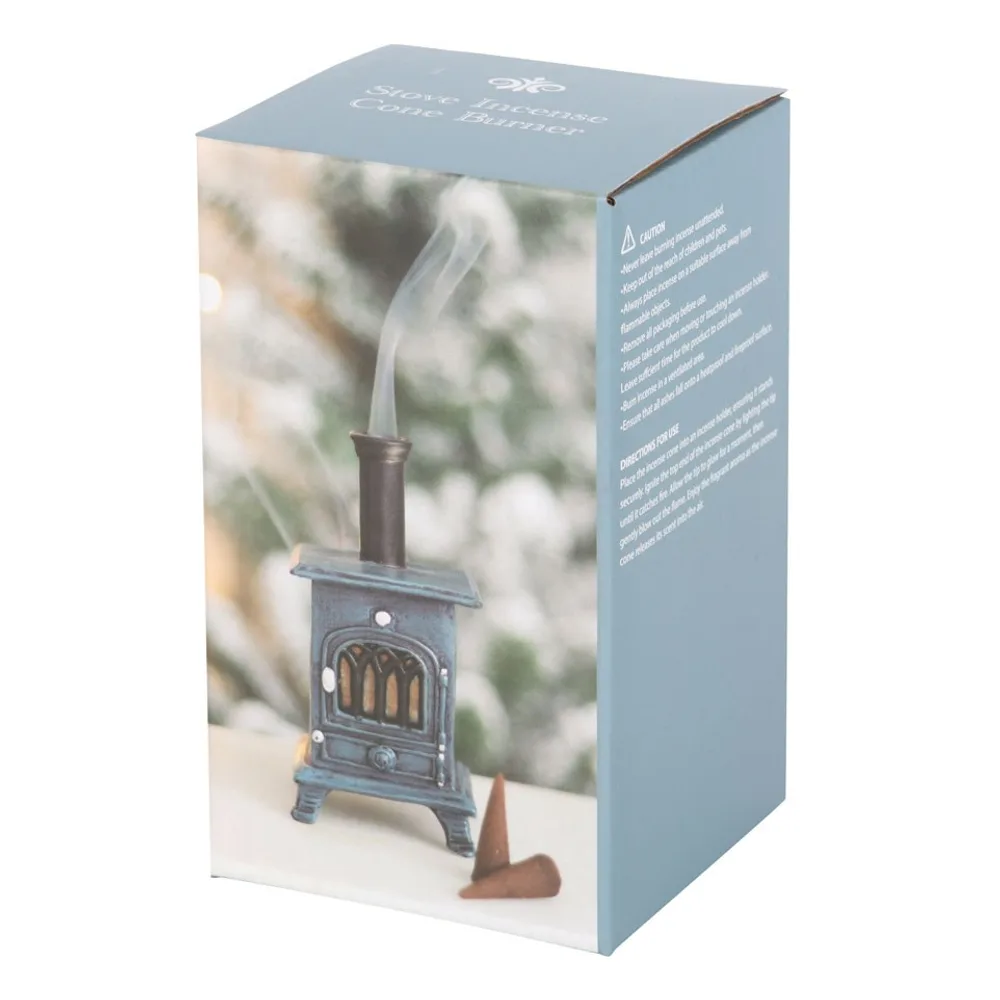 Stove Shaped Incense Cone Burner - Image 5