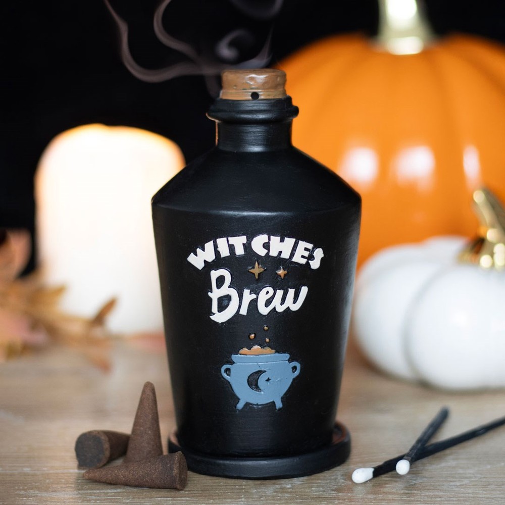 Witches Brew Potion Bottle Incense Cone Burner Witches Brew Potion Bottle Incense Cone Burner