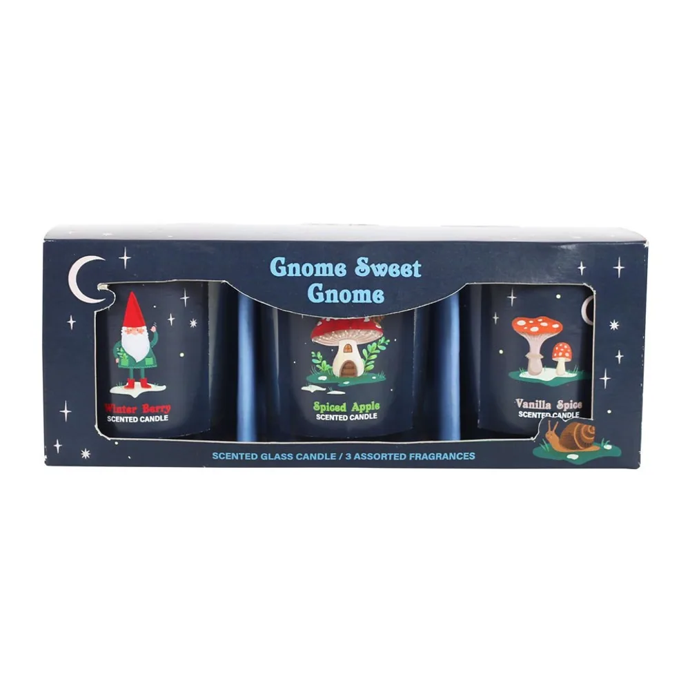 Gnome Sweet Gnome Candle Trio Gnome Sweet Gnome Candle Trio