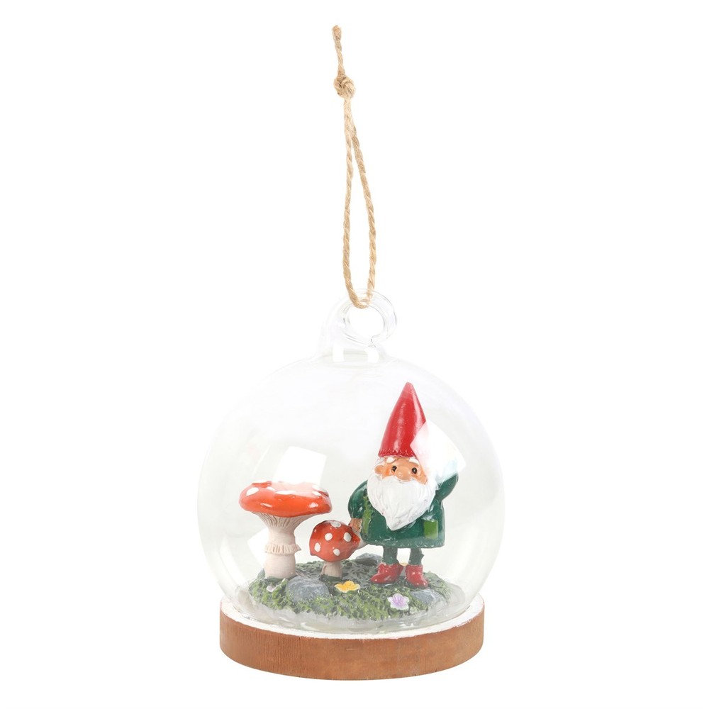 Gnome Glass Dome Hanging Decoration Gnome Glass Dome Hanging Decoration