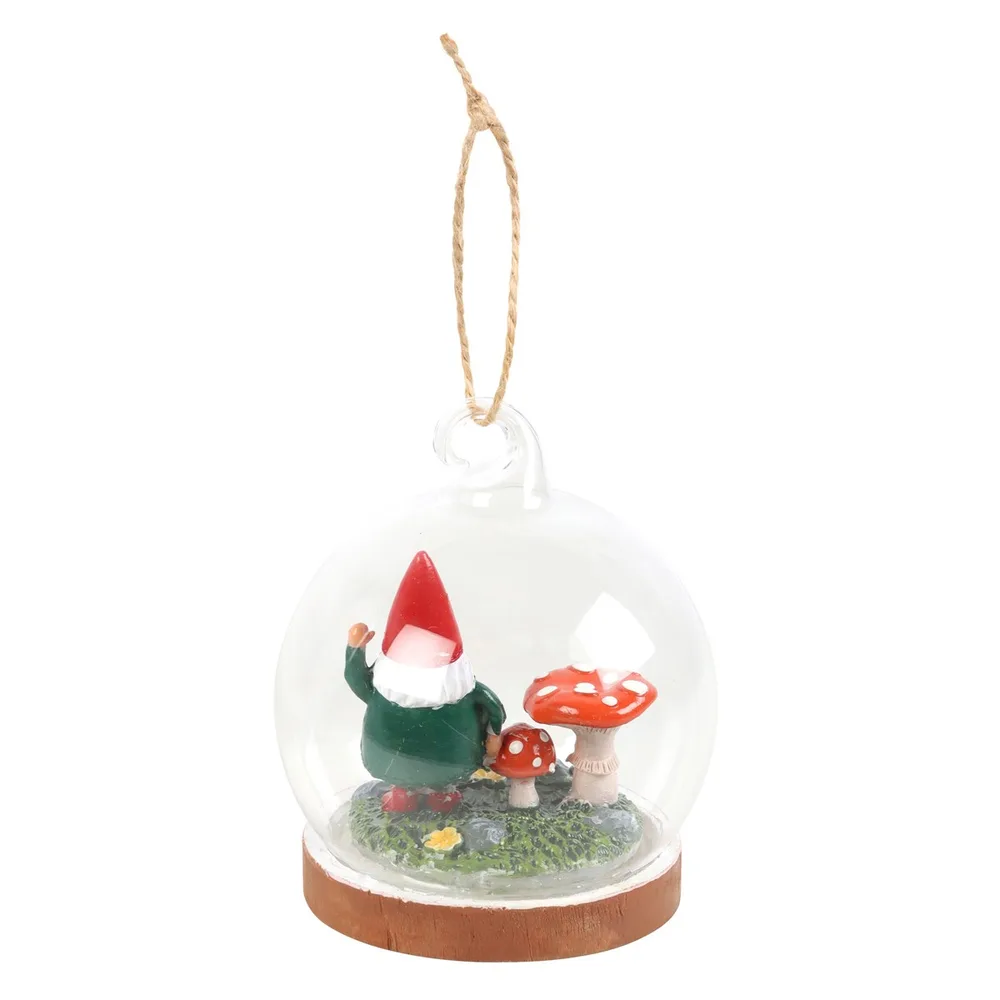 Gnome Glass Dome Hanging Decoration - Image 4