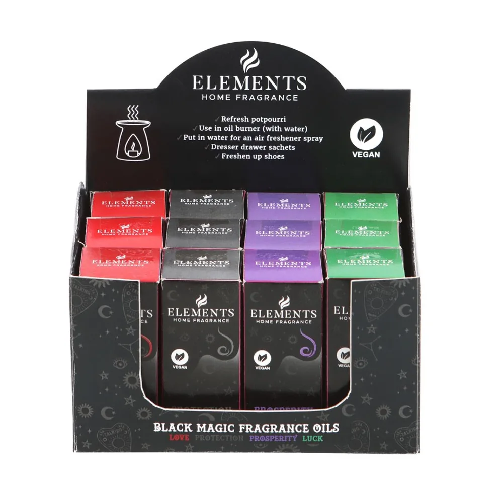 Set of 12 Black Magic Fragrance Oils in Display Set of 12 Black Magic Fragrance Oils in Display
