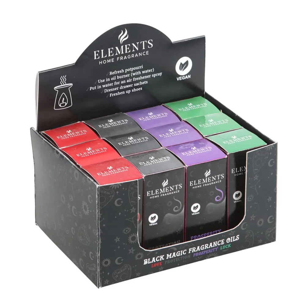 Set of 12 Black Magic Fragrance Oils in Display - Image 2