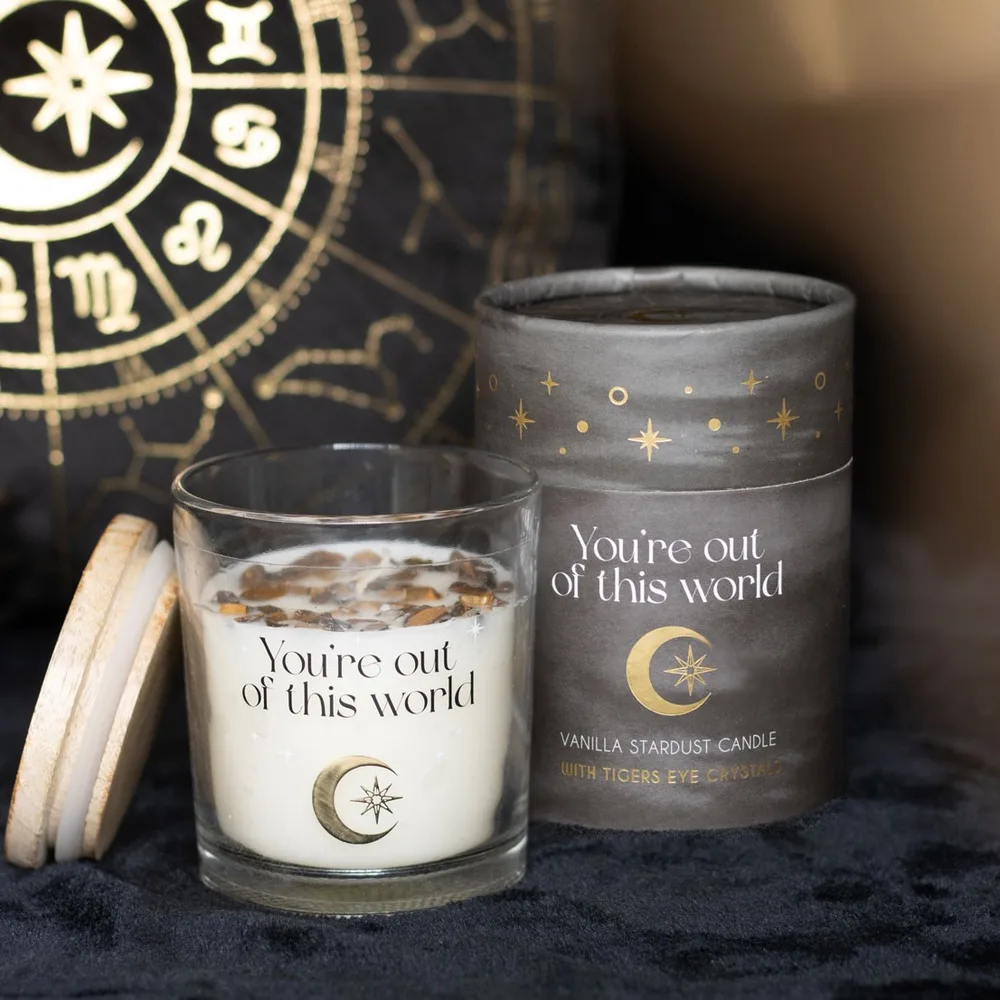 Vanilla Stardust Crystal Chip Candle Vanilla Stardust Crystal Chip Candle