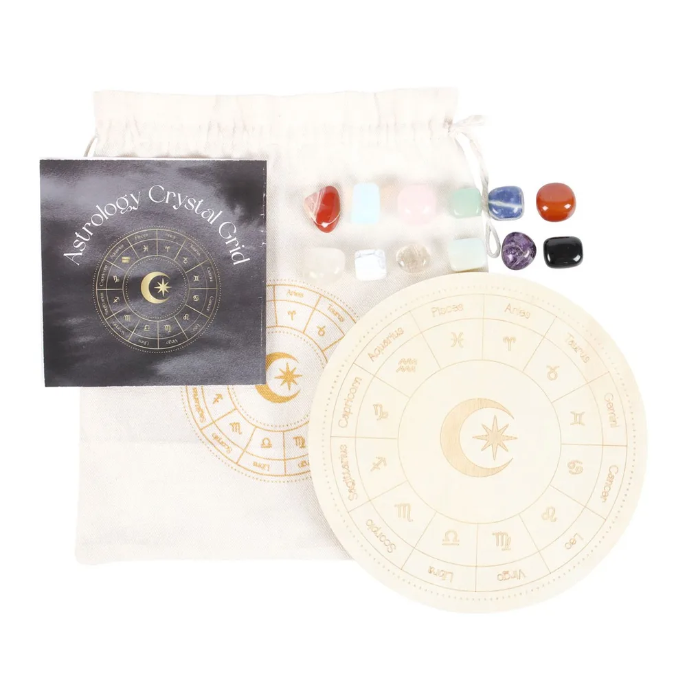 Astrology Wheel Crystal Grid Set - Image 2