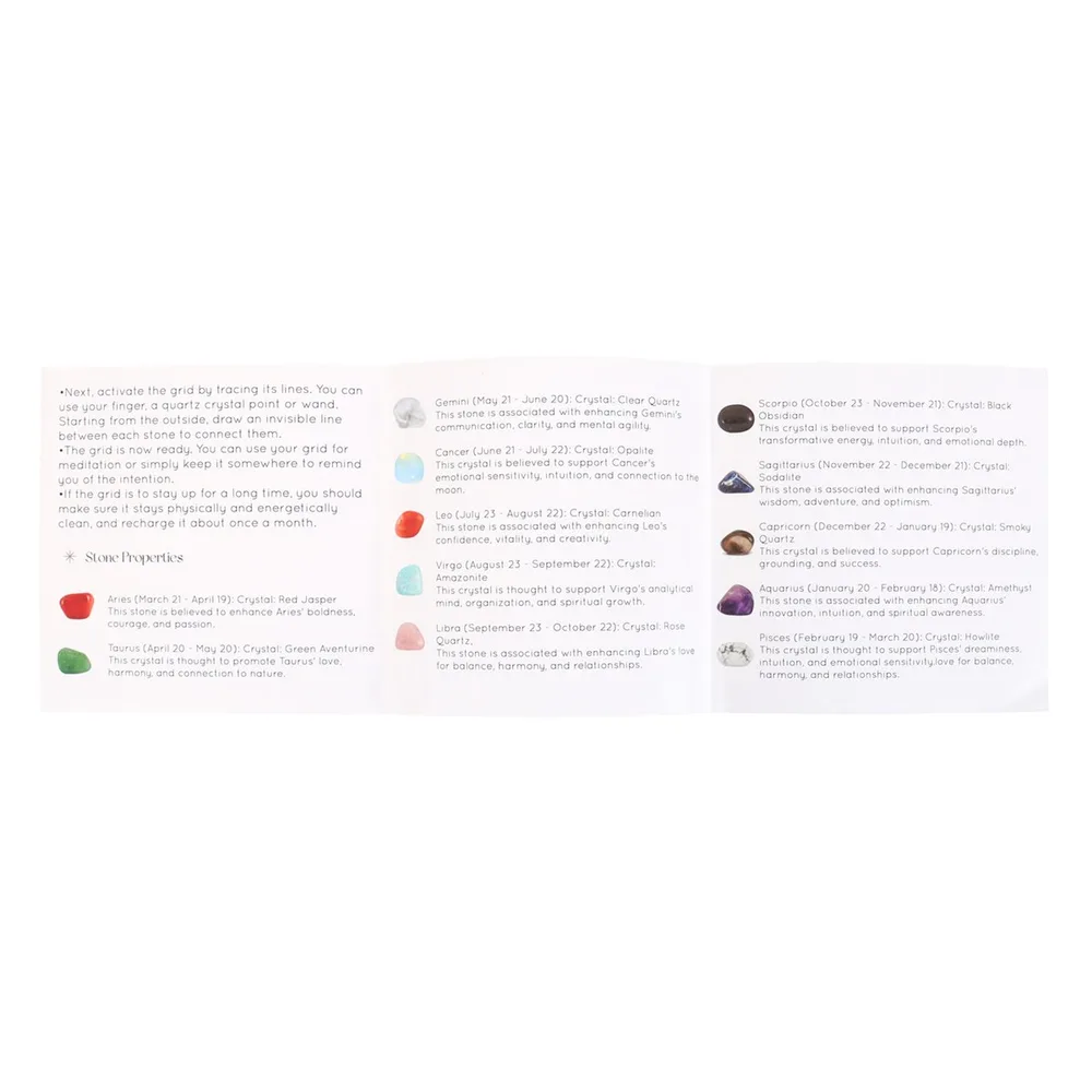 Astrology Wheel Crystal Grid Set - Image 4