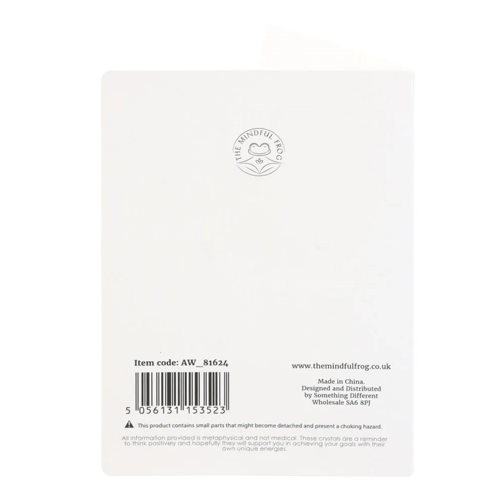 Out Of This World Tiger's Eye Crystal Moon Greeting Card - Image 3