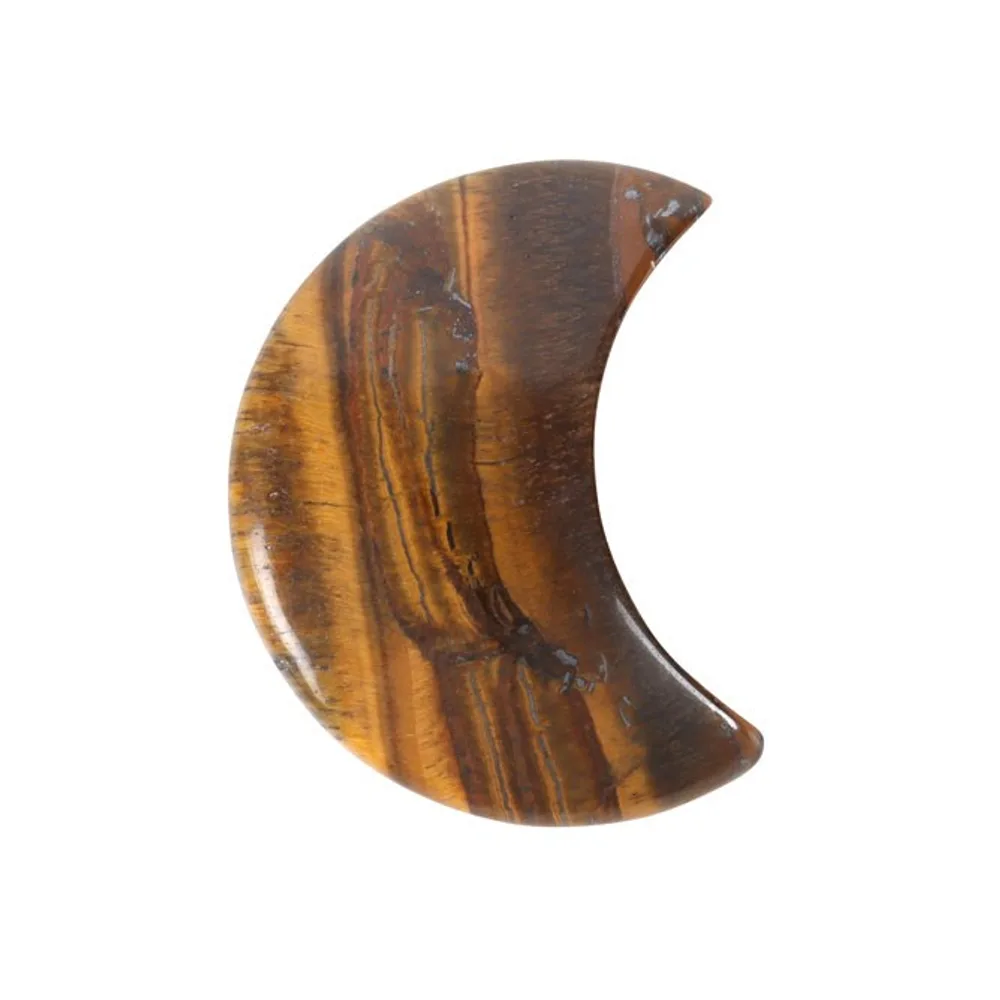 Out Of This World Tiger's Eye Crystal Moon Greeting Card - Image 4