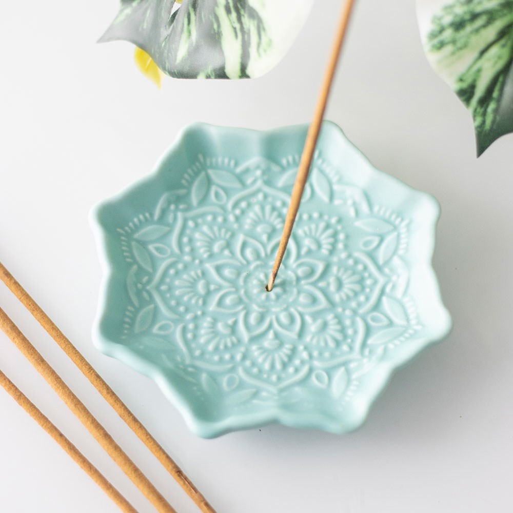 Blue Mandala Incense Stick Holder Blue Mandala Incense Stick Holder