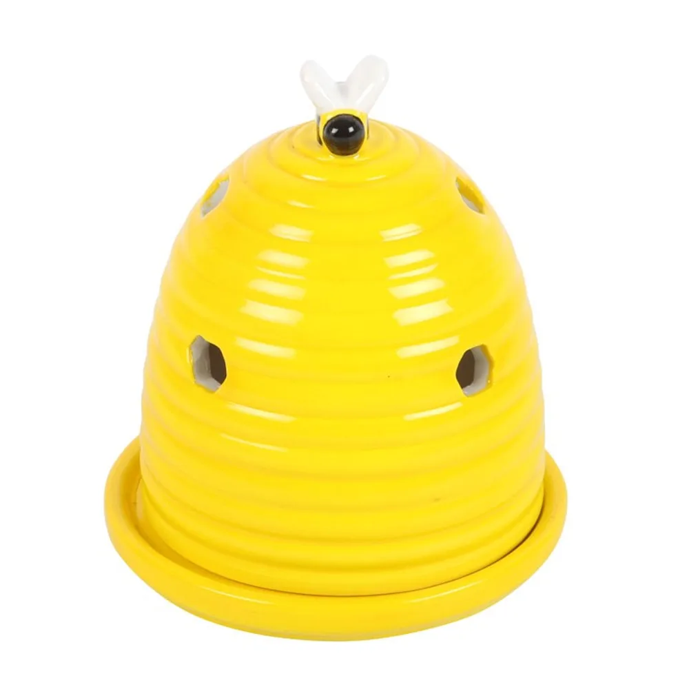 Yellow Beehive Incense Cone Holder - Image 4