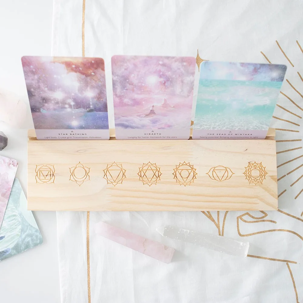 Natural Seven Chakras Tarot Card Stand Natural Seven Chakras Tarot Card Stand