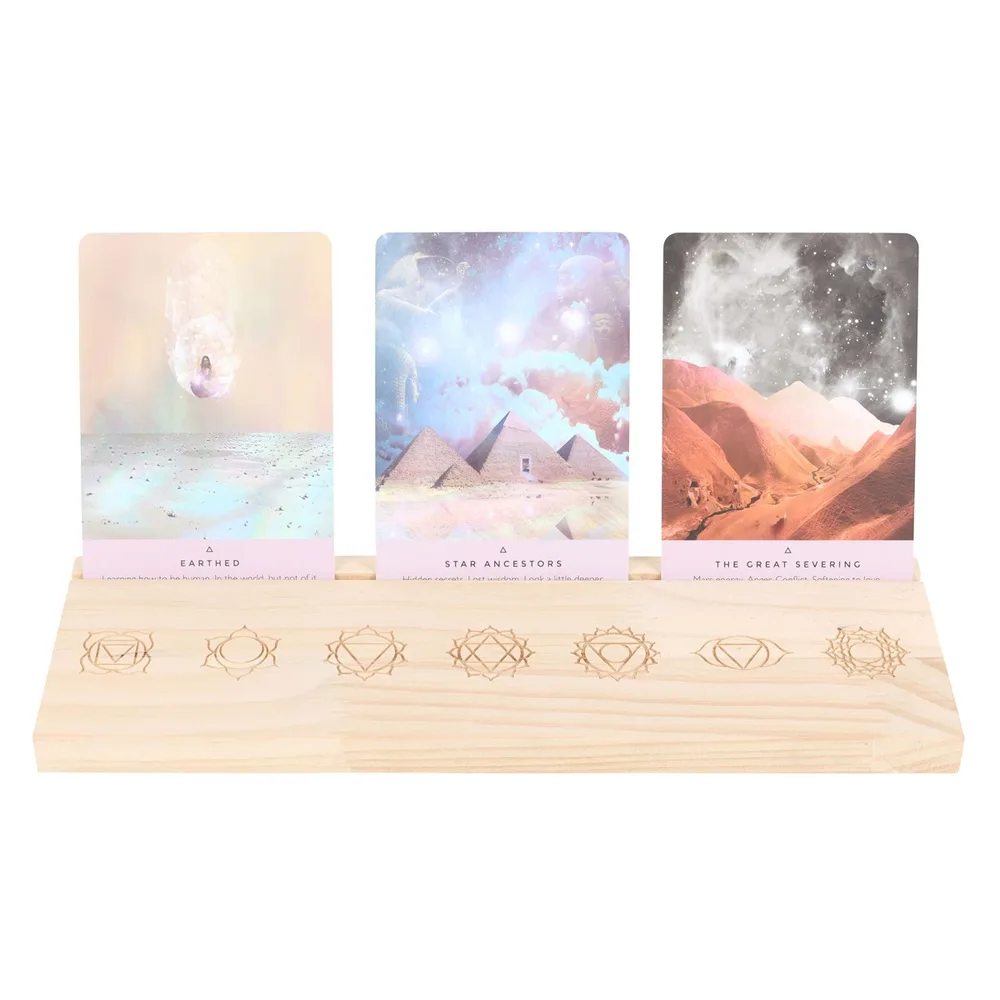 Natural Seven Chakras Tarot Card Stand - Image 2