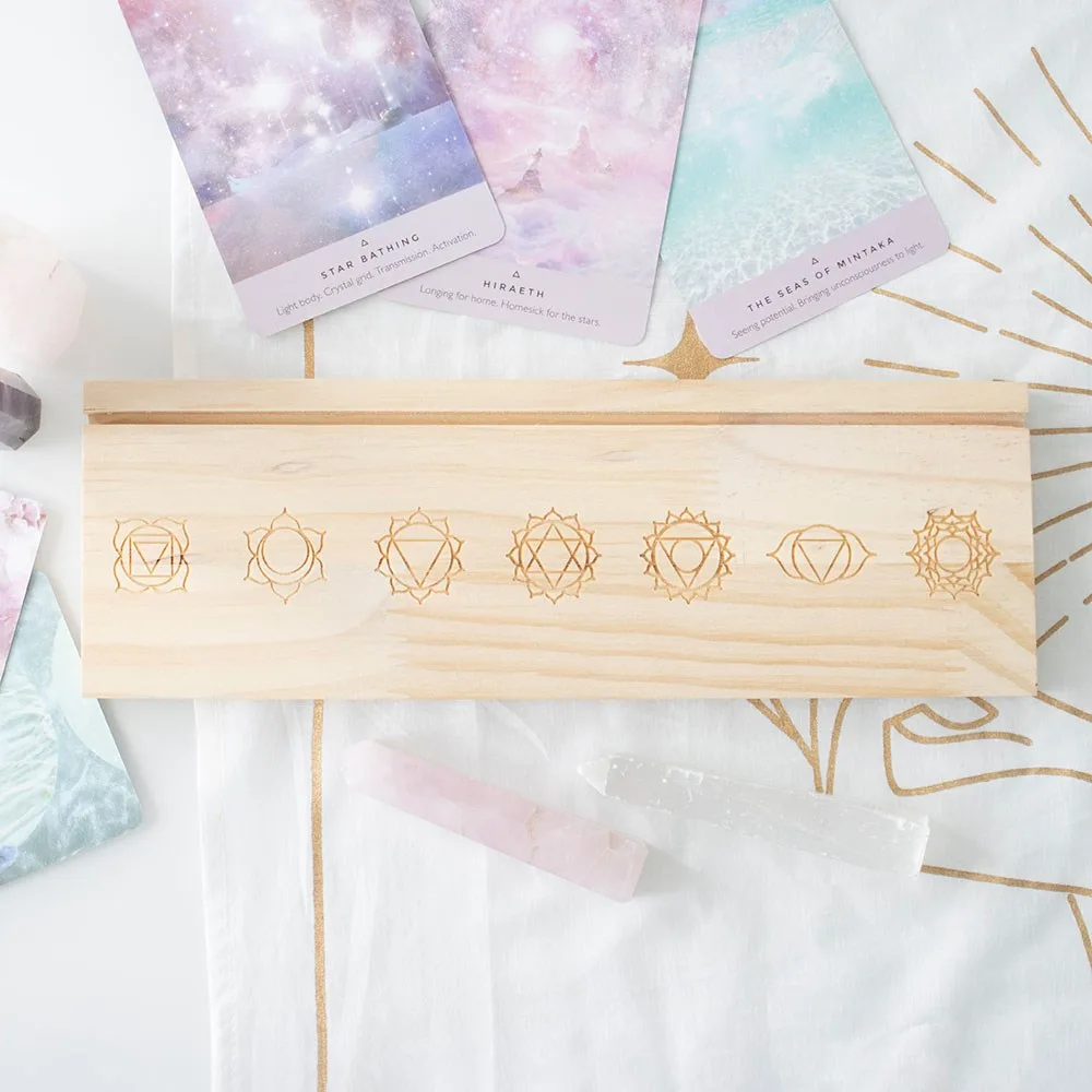 Natural Seven Chakras Tarot Card Stand - Image 7