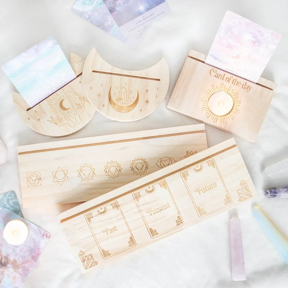 Natural Seven Chakras Tarot Card Stand - Image 8