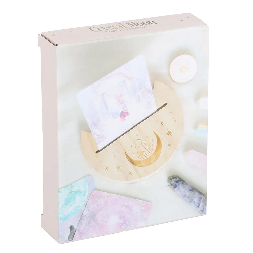 Natural Crystal Crescent Moon Tarot Card Stand - Image 5